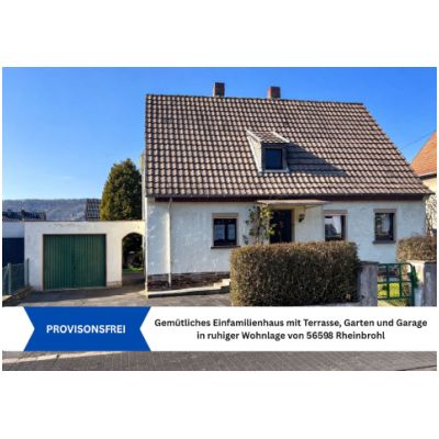 Gemütliches Einfamilienhaus mit Terrasse, Garten und Garage in ruhiger Wohnlage von Rheinbrohl